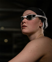 Watery swimming goggles - Instinct Elite Mirror - White/blue