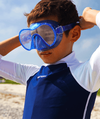 Watery Combo snorkel set for junior (8-15) - Jubal - Blue