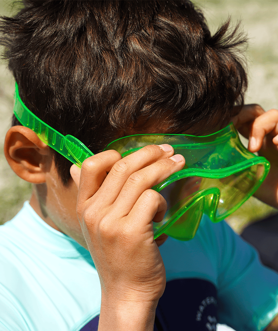 Watery diving mask for junior (8-15) - Jubal - Green