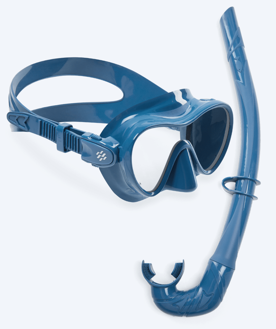 Watery diving mask for kids (4-12) - Cliff - Dark blue