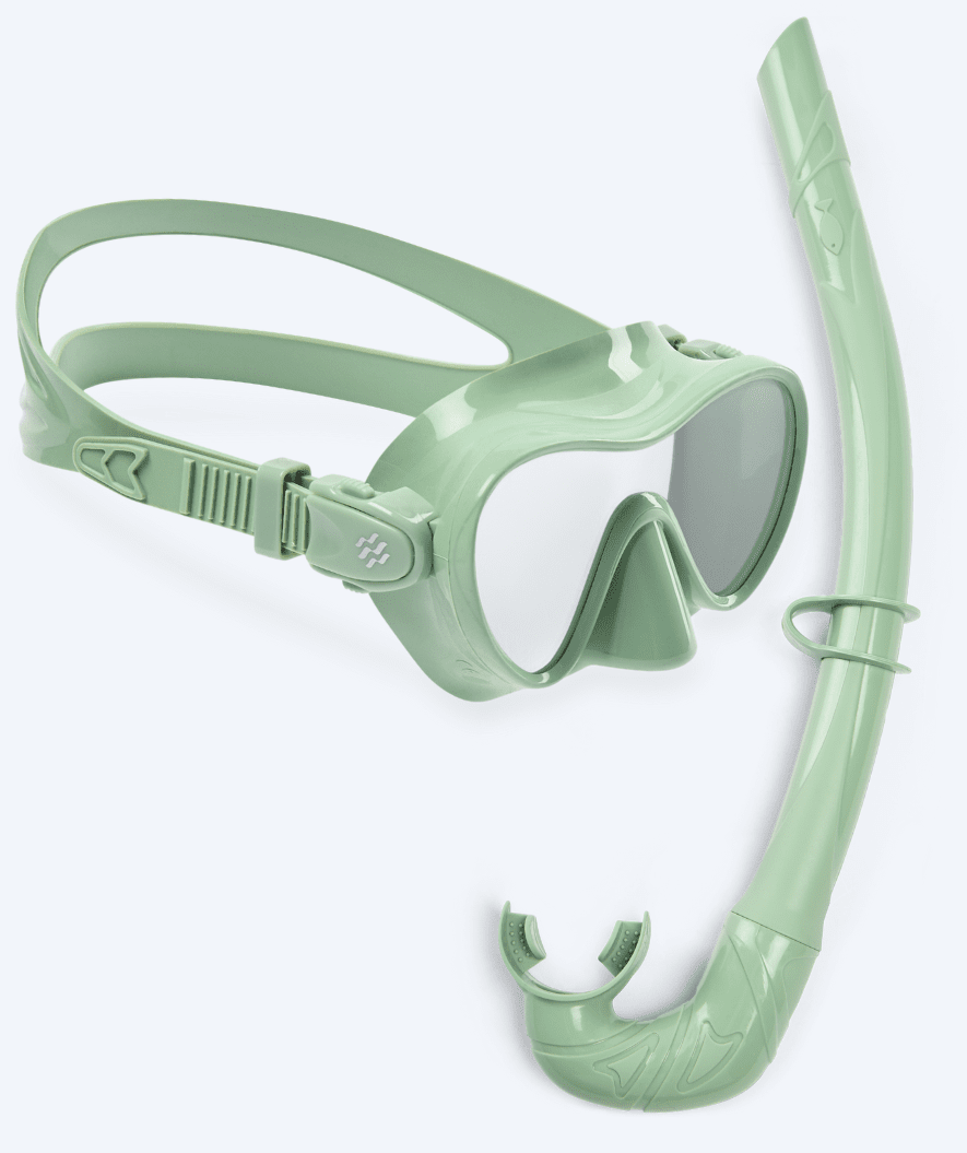 Watery diving mask for kids (4-12) - Cliff - Green