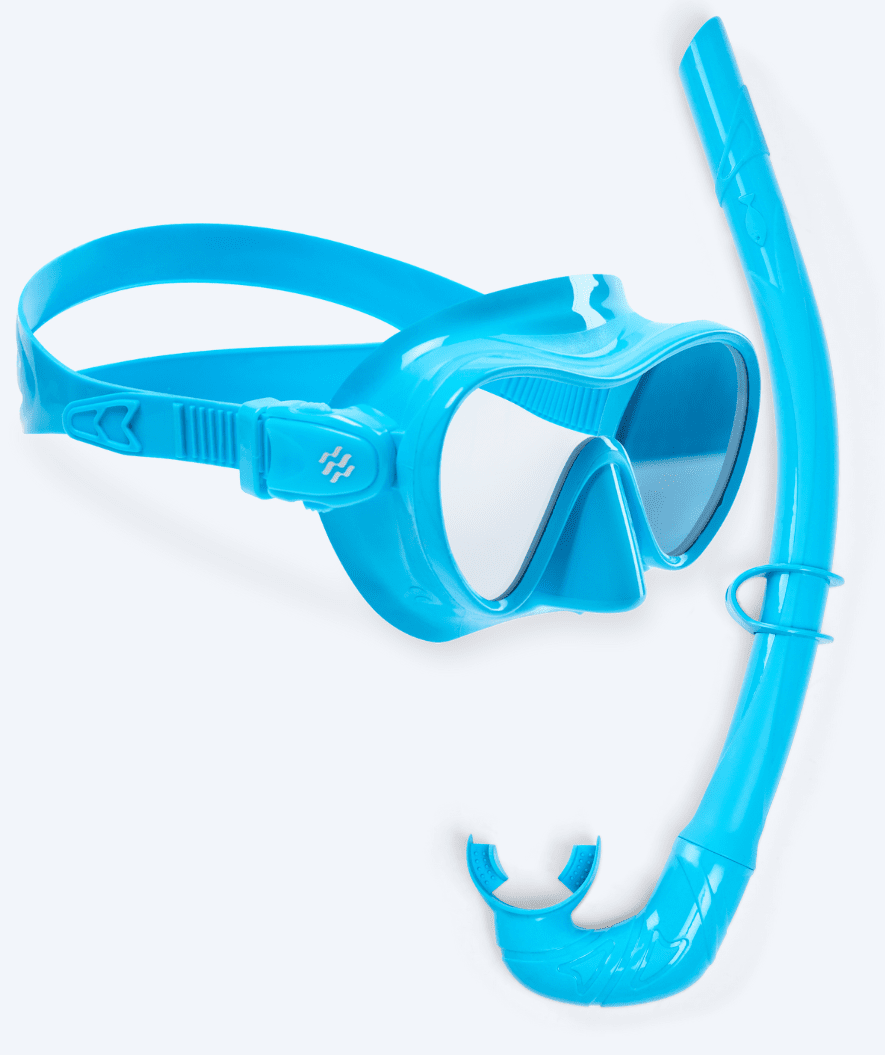 Watery diving mask for kids (4-12) - Cliff - Light blue