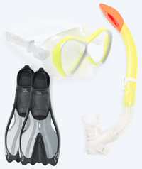 Watery snorkel set for kids - Delphina/Triton - Yellow