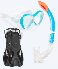 Watery snorkel set for kids - Fisher/Triton - Light blue