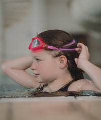 Watery swimming goggles for kids - Mantis 2.0 - Atlantic Pink/clear