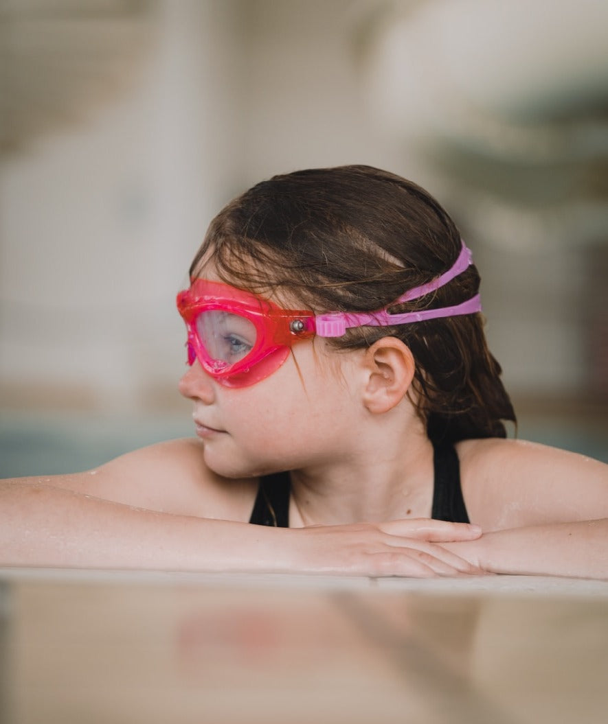 Watery swim goggles for kids - Mantis 2.0 - Atlantic Pink/clear