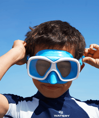 Watery diving mask for junior (8-15) - Misu - Blue/white