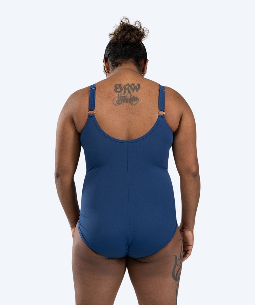 Watery padded swimsuit for women - Mystique Stripes - Dark Blue