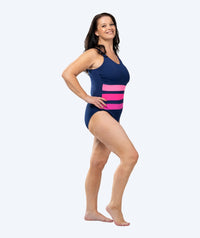 Watery swimsuits with inserts for women - Mystique Stripes - Pinky