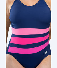 Watery swimsuits with inserts for women - Mystique Stripes - Pinky