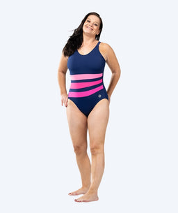 Watery swimsuits with inserts for women - Mystique Stripes - Pinky