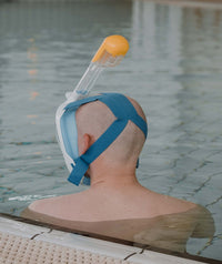 Watery full face diving mask for adults - Oxygen - Blue