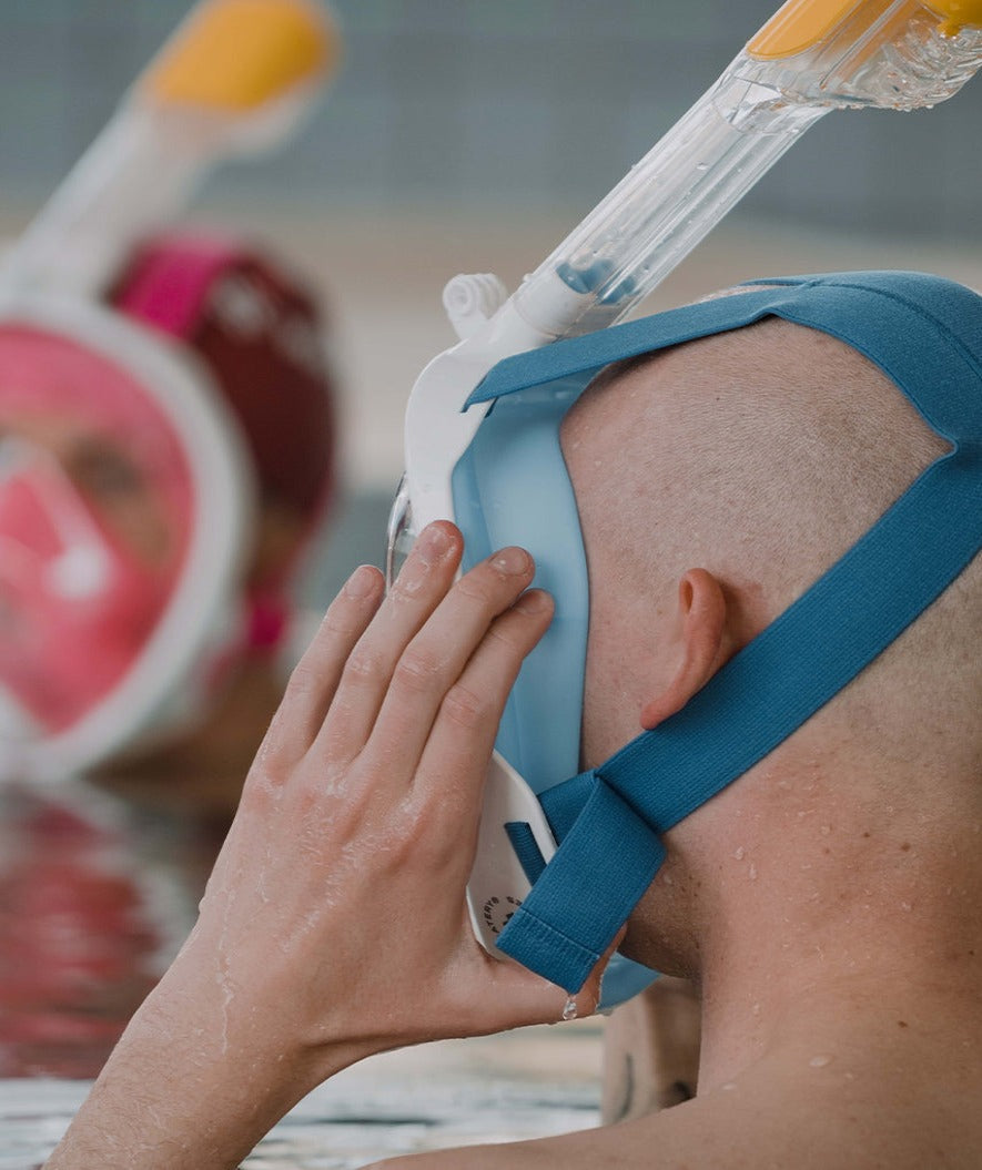 Watery full face diving mask for adults - Oxygen - Blue