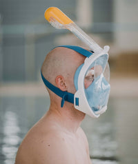 Watery full face diving mask for adults - Oxygen - Blue