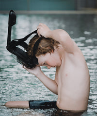 Watery full face diving mask for kids - Oxygen - Atlantic Blue