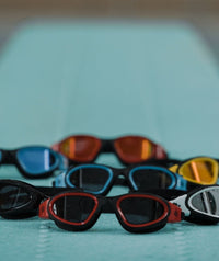 Watery exercise swim goggles - Raven Active - Black (Smoke lens)