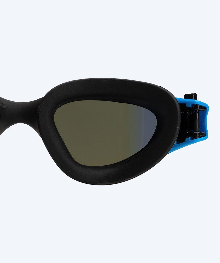 Watery exercise swim goggles - Raven Mirror - Black/blue