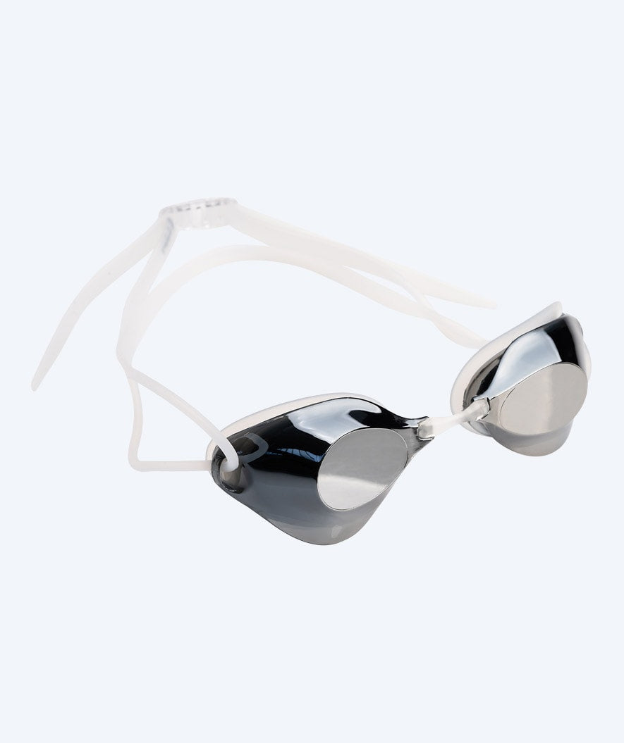 Watery swimming goggles - Stealth Mirror - White/silver