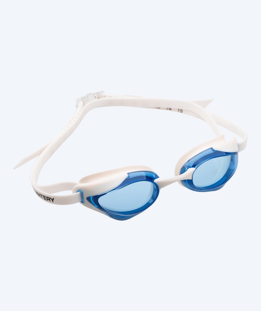 Watery Elite swimming goggles - Poseidon Ultra - White/blue