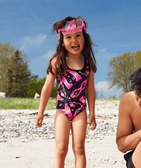 Watery swimsuit for girls - Rodney - Blue/green