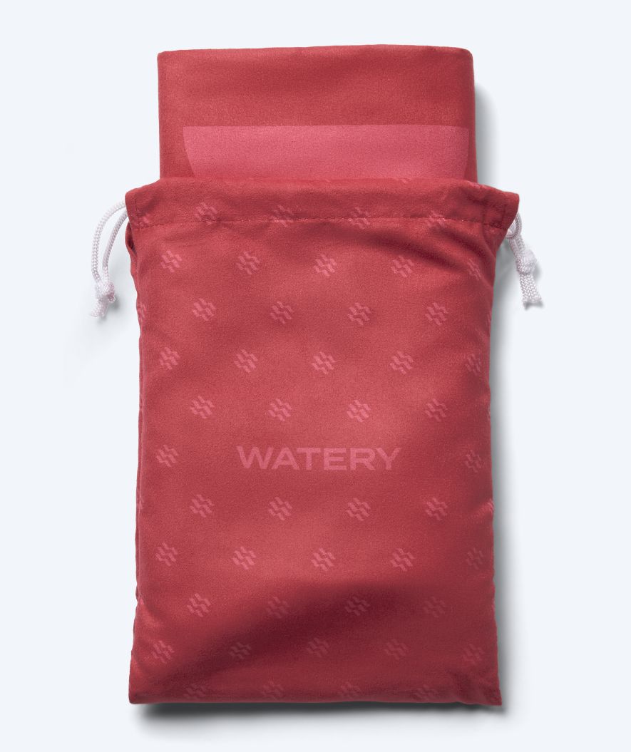 Watery microfiber towel (175 x 110 cm) - Rafferty - Red