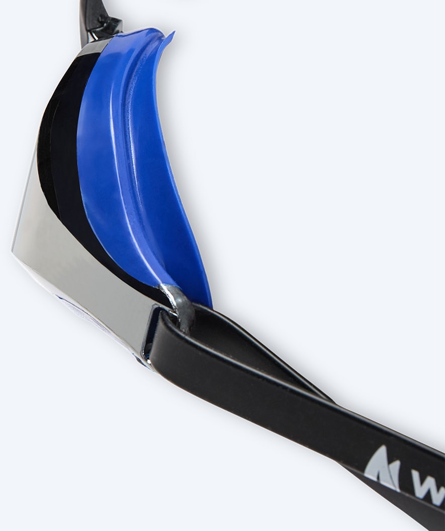 Watery Elite swimming goggles - Poseidon Mirror - Blue/silver
