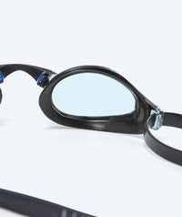 Watery Elite swim goggles - Poseidon Mirror - Black/blue