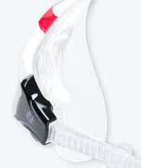 Watery swim mask for adults - Mantis - Red/clear