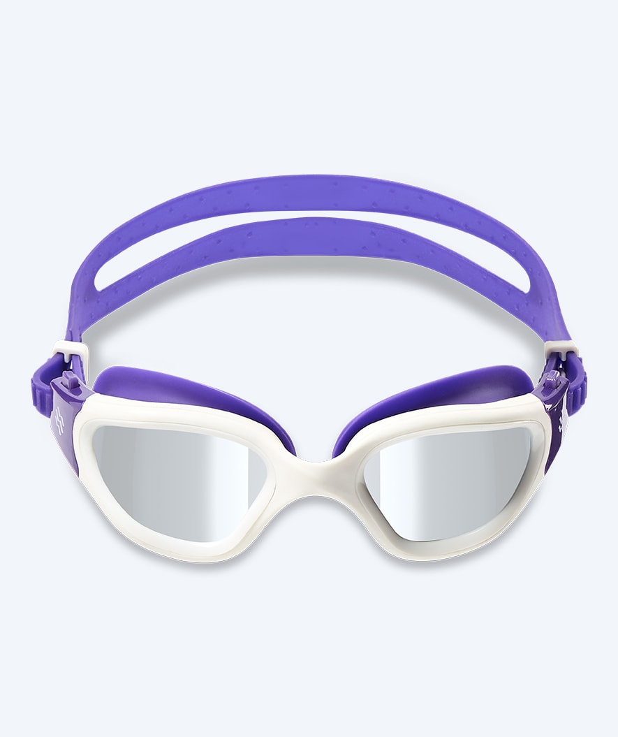 Watery exercise swim goggles - Raven Mirror - Purple/silver