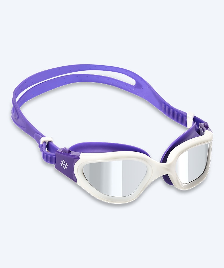 Watery training swimming goggles - Raven Mirror - Purple/silver