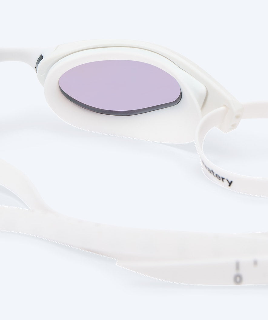 Watery swimming goggles - Instinct Ultra Mirror - White/gold