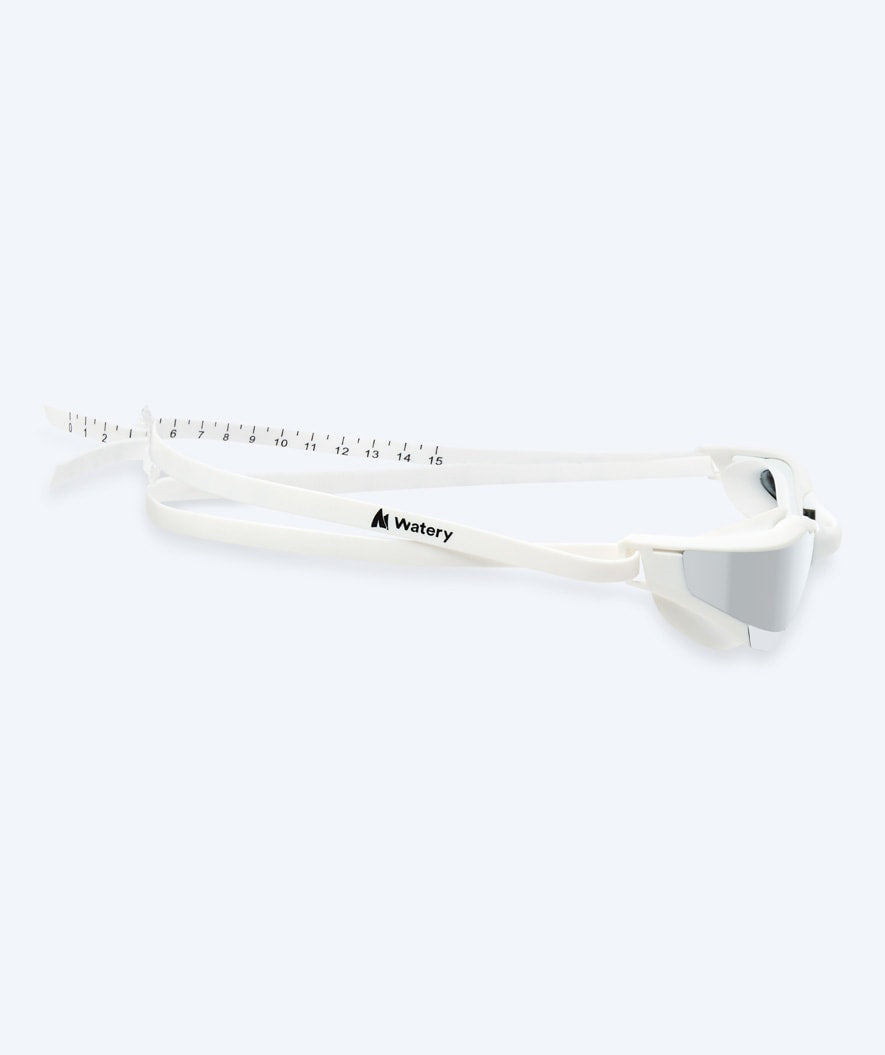 Watery swim goggles - Instinct Ultra Mirror - White/silver