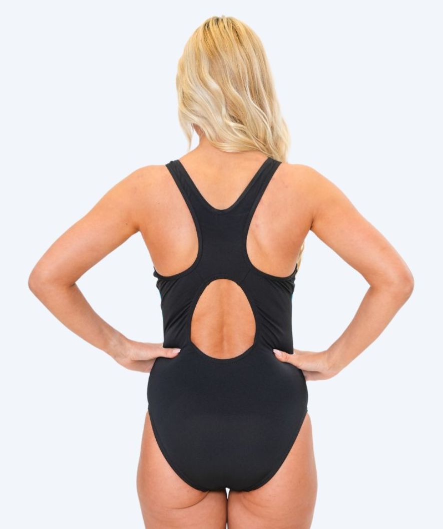 Watery swimsuit for women - Marella - Black/blue