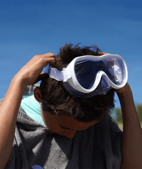 Watery Combo snorkel set for junior (8-15) - Odine - White