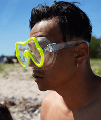 Watery Combo snorkel set for junior (8-15) - Trigger - Yellow