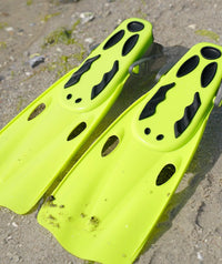 Watery diving fins for kids - Masika - Green