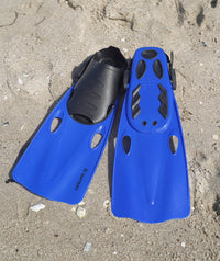 Watery diving fins for adults - Masika - Blue