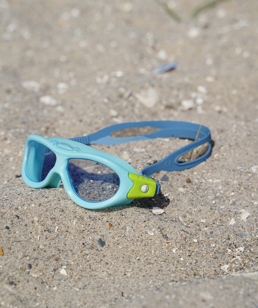 Watery swimming goggles for kids (2-8) - Wilton - Blue/clear