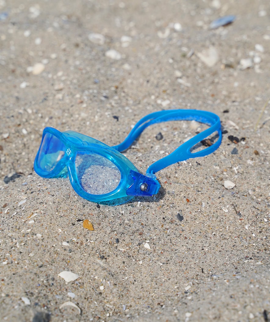 Watery swimming goggles for kids (2-8) - Wilton - Atlantic Blue/clear