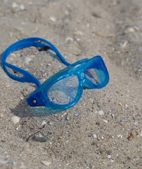 Watery swimming goggles for kids (2-8) - Wilton - Atlantic Blue/clear