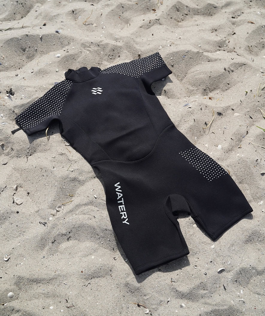 Watery wetsuit for women - Short Sleeve Duncan (3mm) - Black