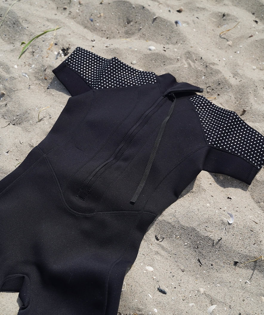 Watery wetsuit for women - Short Sleeve Duncan (3mm) - Black