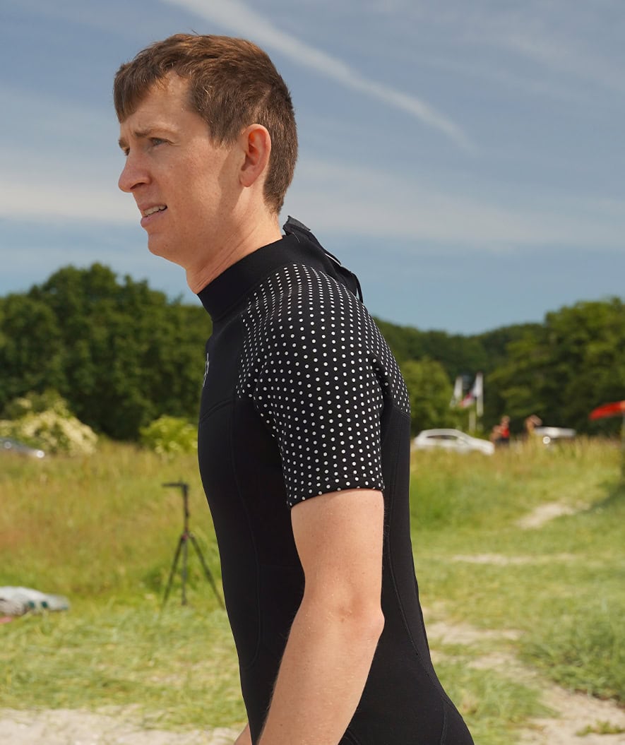 Watery wetsuit for men - Short Sleeve Duncan (3mm) - Black
