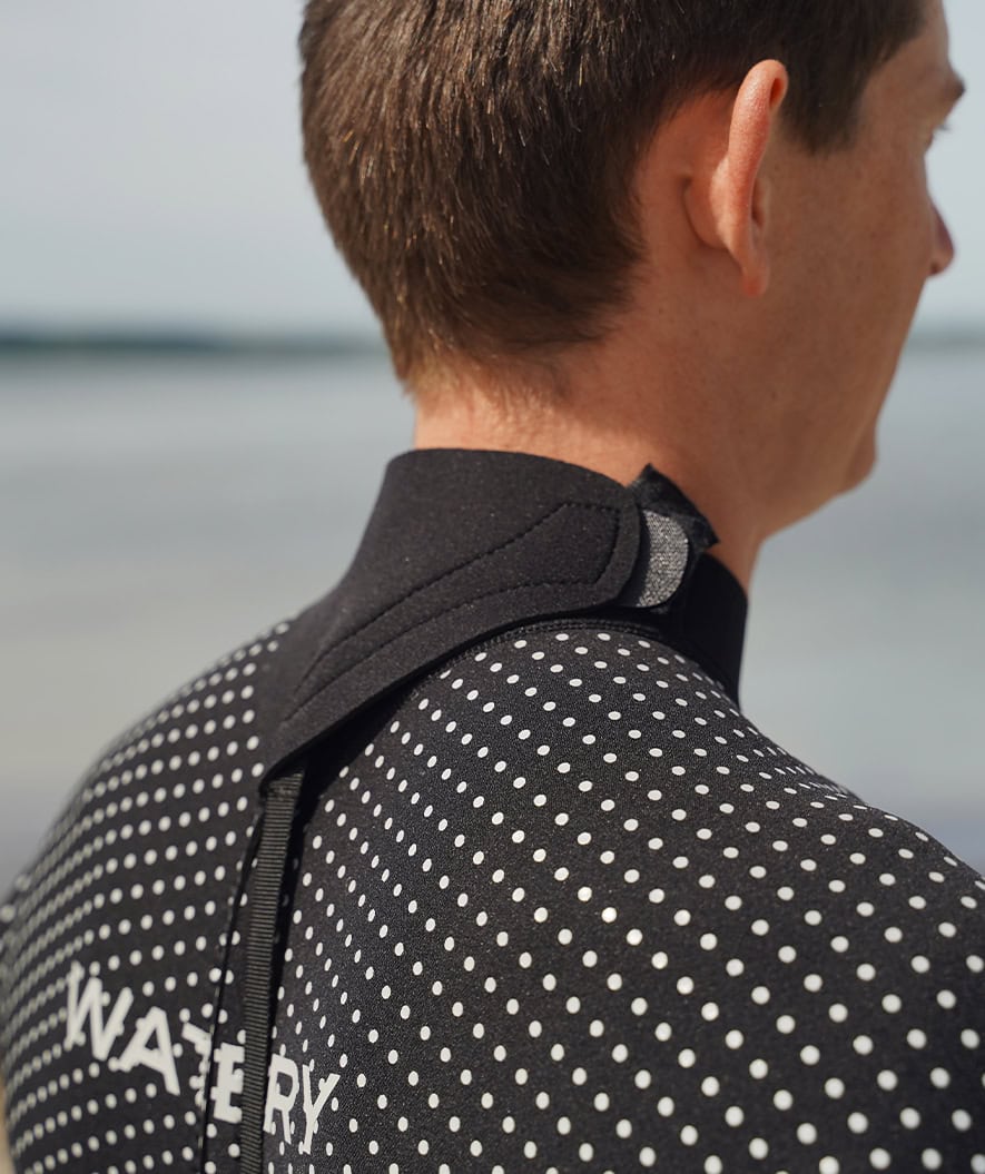 Watery wetsuit for men - Short Sleeve Duncan (3mm) - Black