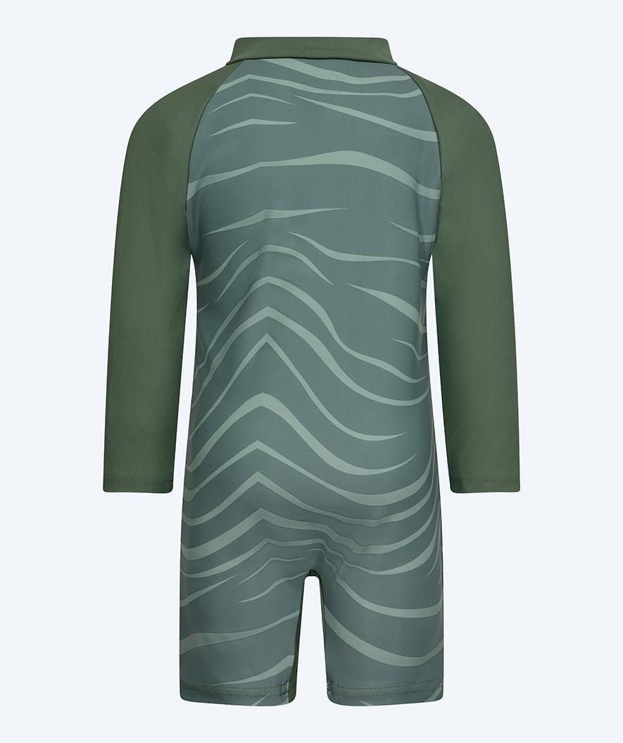 Watery UV-suit for children - Fjord Long Sleeve Rashguard - Green