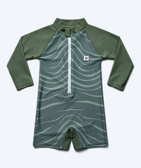 Watery UV-suit for children - Fjord Long Sleeve Rashguard - Green