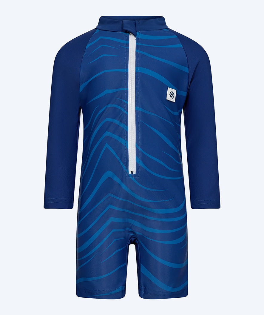 Watery UV-suit for children - Fjord Long Sleeve Rashguard - Dark blue