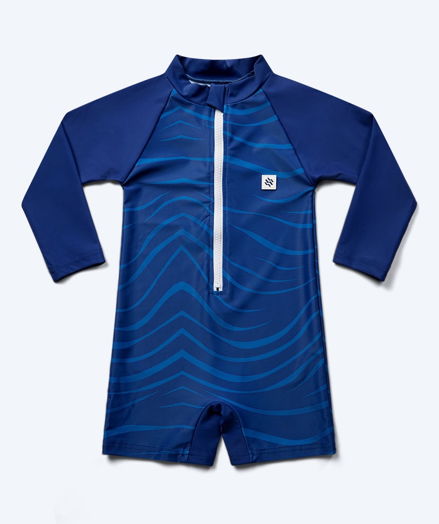 Watery UV-suit for children - Fjord Long Sleeve Rashguard - Dark blue