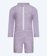 Watery UV-suit for children - Fjord Long Sleeve Rashguard - Purple