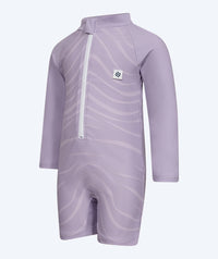 Watery UV-suit for children - Fjord Long Sleeve Rashguard - Purple